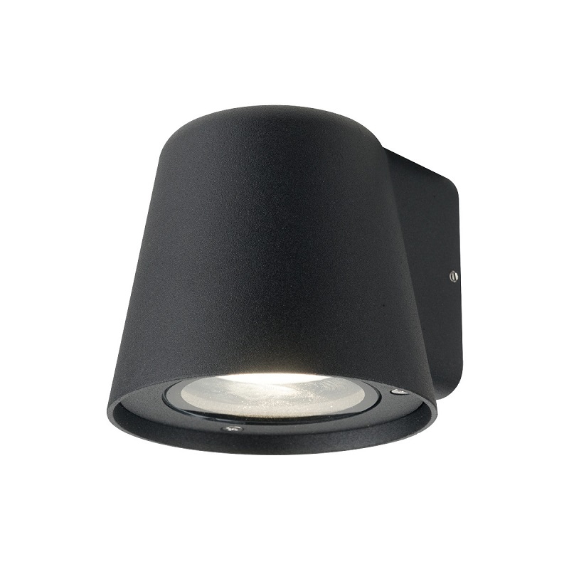 ΦΩΤΙΣΤΙΚΟ ΤΟΙΧΟΥ 220-240V MAX28W GU10 IP54 10X9X11cm ΜΑΥΡΟ VK/01095/B VK