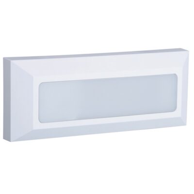 ΦΩΤΙΣΤΙΚΟ LED ΤΟΙΧΟΥ 220-240V 4.4W 3000K 180lm CRI>80 IP65 23X8X2.7cm ΛΕΥΚΟ  VK/02024/W/W VK