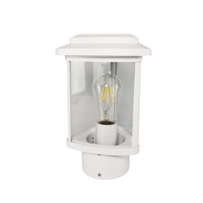 ΦΩΤΙΣΤΙΚΟ ΦΑΝΑΡΙ ΔΑΠΕΔΟΥ 230V MAX60W E27 IP23 17.4X29.4cm ΛΕΥΚΟ  VK/03203/30/W VK