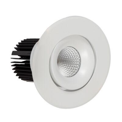 ΣΠΟΤ LED ΧΩΝΕΥΤΟ ΚΙΝΗΤΟ 24W 3000K 2.400lm 40° DIMMABLE IP20 ΛΕΥΚΟ ΜΑΤ VK/04292/W/D/W VK
