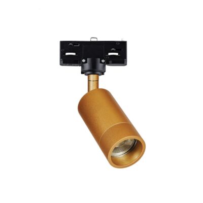 ΣΠΟΤ ΡΑΓΑΣ ΑΛΟΥΜΙΝΙΟΥ 230V GU10/PAR16 MAX35W L21cm IP20 ΧΡΥΣΟ ΣΑΜΠΑΝΙ  VK/03198TR/CH-GD VK