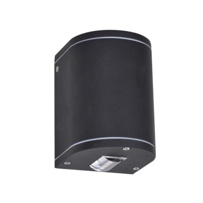 ΦΩΤΙΣΤΙΚΟ LED ΤΟΙΧΟΥ 2x3W 230V 3000K IP65 12x8.5x8.8cm ΜΑΥΡΟ VK/02175/WA/B/W VK
