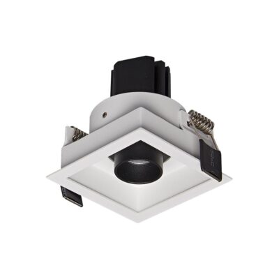 ΧΩΝΕΥΤΟ ΦΩΤΙΣΤΙΚΟ ΟΡΟΦΗΣ LED 5W 3000K 363lm 30° IP20 6x6cm ΛΕΥΚΟ+ΜΑΥΡΟ  VK/04449/WB/W VK