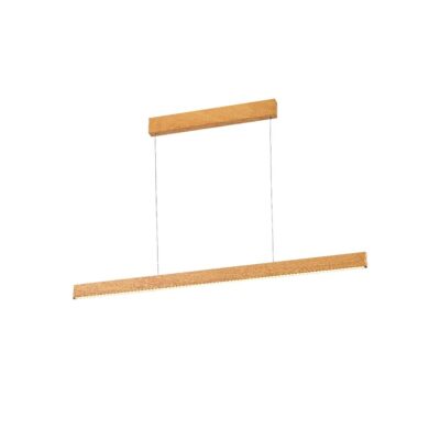 ΦΩΤΙΣΤΙΚΟ LED ΚΡΕΜΑΣΤΟ ΦΥΣΙΚΟ ΞΥΛΟ 3000Κ 41W 2.466lm 118cm CRI>80 IP20  VK/04569/PE/WD/W/118