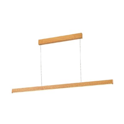 ΦΩΤΙΣΤΙΚΟ LED ΚΡΕΜΑΣΤΟ ΦΥΣΙΚΟ ΞΥΛΟ 3000Κ 49W 2.710lm 150cm CRI>80 IP20  VK/04569/PE/WD/W/150