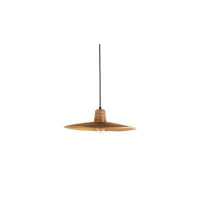 ΦΩΤΙΣΤΙΚΟ ΚΡΕΜΑΣΤΟ ΧΡΥΣΟ Ε27 ΜΑΧ 20W LED 35cm IP20  VK/03320/PE/GD/35