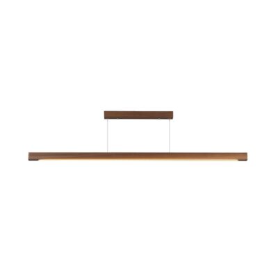 ΦΩΤΙΣΤΙΚΟ LED ΚΡΕΜΑΣΤΟ ΣΚΟΥΡΟ ΞΥΛΟ 3000Κ 25W 3200lm 150cm CRI>80 IP20  VK/04581/PE/DW/W/150