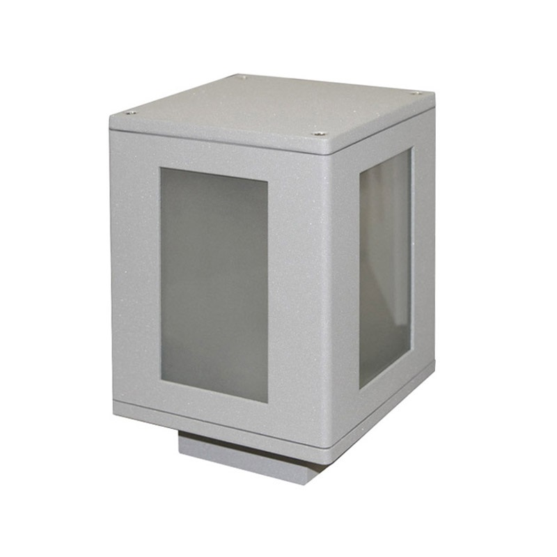 ΦΩΤΙΣΤΙΚΟ ΑΛΟΥΜΙΝΙΟΥ ΤΕΤΡΑΓΩΝΟ 15x15x22cm E27 IP44 ΓΚΡΙ 9-7273206 LUMEN