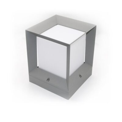 ΦΩΤΙΣΤΙΚΟ ΑΛΟΥΜΙΝΙΟΥ ΤΕΤΡΑΓΩΝΟ D22x22cm h:27cm Ε27 ΓΚΡΙ 9-73216 LUMEN
