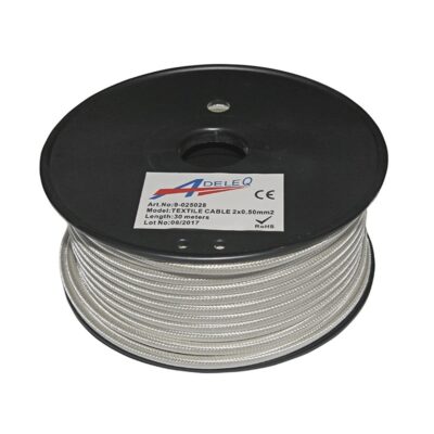 ΚΑΛΩΔΙΟ ΚΟΡΔΟΝΙ ΔΙΑΚΟΣΜΗΤΙΚΟ 2x0.50mm² ΛΕΥΚΟ ΠΕΡΛΕ 9-025028 LUMEN