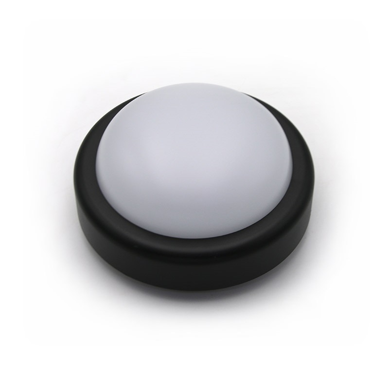 LED ΠΛΑΦΟΝΙΕΡΑ PC ΣΤΡΟΓΓΥΛΗ Φ197mm 18W 4000K IP44 ΜΑΥΡΗ 21-0051811 LUMEN