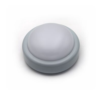 LED ΠΛΑΦΟΝΙΕΡΑ PC ΣΤΡΟΓΓΥΛΗ Φ197mm 18W 4000K IP44 ΓΚΡΙ   21-0051861 LUMEN