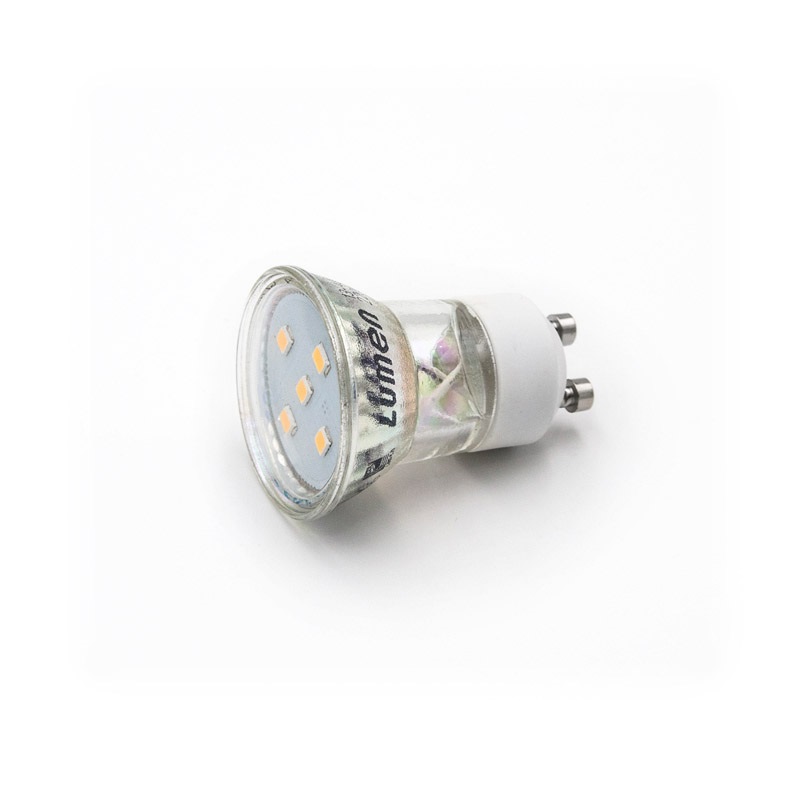 LED ΛΑΜΠΑ GU10 MR11 ΓΥΑΛΙΝΟ 2W 105° ΛΕΥΚΟ 4000Κ 13-40121 LUMEN