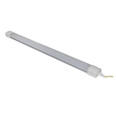 LED ΦΩΤΙΣΤΙΚΟ ΑΛΟΥΜΙΝΙΟΥ 60cm 18W ΛΕΥΚΟ ΜΕ ΑΣΗΜΙ ΒΑΣΗ 3000K 3-0601800 LUMEN