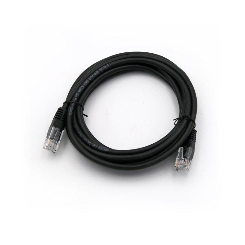 ΚΑΛΩΔΙΟ UTP CAT5e ΧΑΛΚΟΥ CU 4x2x7*0.16mm 2m PRO ΜΑΥΡΟ 9-14521