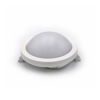 LED ΧΕΛΩΝΑ PC ΣΤΡΟΓΓΥΛΗ Φ172mm 10W 4000K IP64 ΛΕΥΚΗ  21-1721010 LUMEN