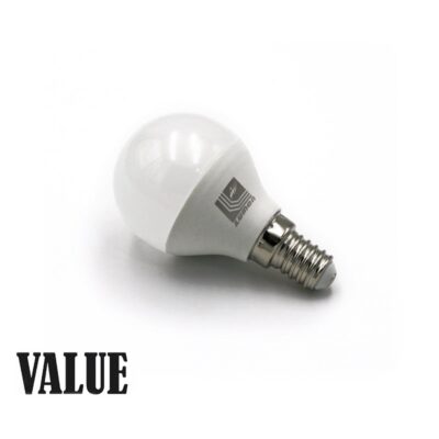 LED ΛΑΜΠΑ ΣΦΑΙΡΙΚΟ Ε14 6W 230V ΛΕΥΚΟ 4000Κ VALUE 13-1481261 LUMEN
