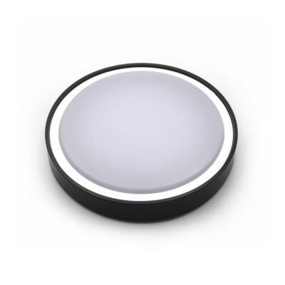 LED ΠΛΑΦΟΝΙΕΡΑ PC ΣΤΡΟΓΓΥΛΗ Φ300mm 18W 4000K IP65 ΓΡΑΦΙΤΗΣ  21-01811 LUMEN