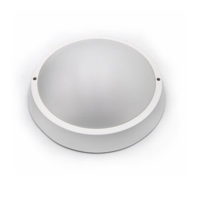 LED ΠΛΑΦΟΝΙΕΡΑ PC ΣΤΡΟΓΓΥΛΗ Φ270mm 24W 4000K IP65 ΛΕΥΚΗ  21-270240 LUMEN