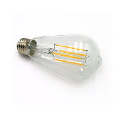 LED ΛΑΜΠΑ COG ΑΒΟΚΑΝΤΟ ΔΙΑΦΑΝΟ ST64 Φ64 Ε27 8W ΝΤΙΜ.ΘΕΡΜΟ 13-2768009 LUMEN