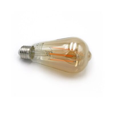 LED ΛΑΜΠΑ COG ΑΒΟΚΑΝΤΟ ST64 Ε27 8W ΝΤΙΜΑΡIZOMENO ΜΕΛΙ 2200K 13-27868009 LUMEN
