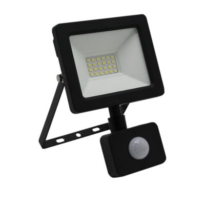 ΠΡΟΒΟΛΕΑΣ LED SMD 20W ΜΕ ΑΝΙΧΝΕΥΤΗ ΚΙΝΗΣ.4100K IP65 ΜΑΥΡΟΣ 3-3902011 LUMEN