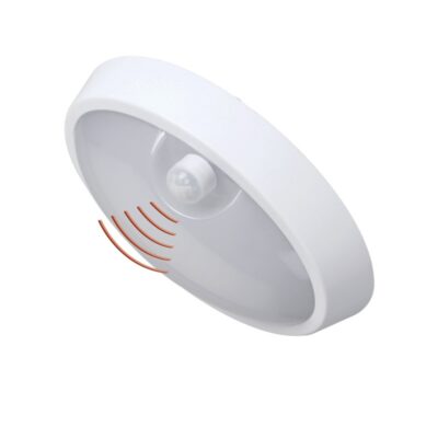 LED ΠΛΑΦ.ΟΒΑΛ.ΜΕ ΑΝΙΧ.ΚΙΝ.PIR Φ240mm 15W 4000K IP54 ΛΕΥΚΗ 21-240157108 LUMEN