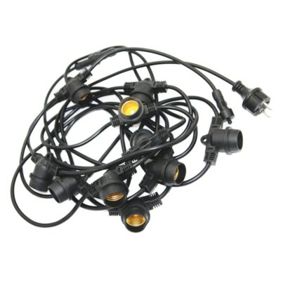 ΓΙΡΛΑΝΤΑ ΕΠΕΚΤΕΙΝΟΜΕΝΗ 10 ΝΤΟΥΙ Ε27 10μ 2x0,75mm² IP44 ΜΑΥΡΗ 15-2075100 LUMEN