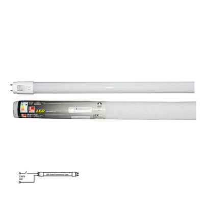 LED ΛΑΜΠΑ ΓΥΑΛΙΝΗ T8 150cm 24W 230V ΜΟΝΗΣ ΤΡΟΦΟΔΟΣΙΑΣ ΘΕΡΜΟ 13-012300 LUMEN
