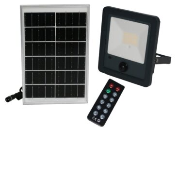ΗΛΙΑΚΟΣ ΠΡΟΒΟΛ. LED ME ΑΝΙΧΝ.ΚΙΝΗΣΗΣ 50W 500lm 4000K ΓΡΑΦΙΤΗΣ 5-0050 LUMEN