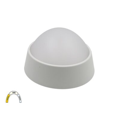 LED ΠΛΑΦΟΝΙΕΡΑ PC ΣΤΡΟΓΓΥΛΗ Φ180mm 15W CCT IP65 ΛΕΥΚΗ 21-1801508 LUMEN