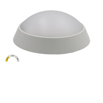 LED ΠΛΑΦΟΝΙΕΡΑ PC ΣΤΡΟΓΓΥΛΗ Φ220mm 20W CCT IP65 ΛΕΥΚΗ 21-2001508 LUMEN