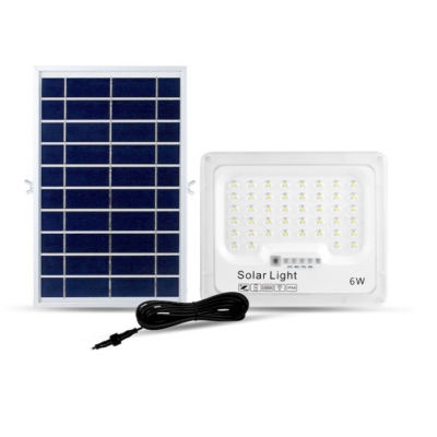 ΠΡΟΒΟΛΕΑΣ ΗΛΙΑΚΟΣ LED ΜΕ ΤΗΛΕΧΕΙΡΙΣΤΗΡΙΟ 6W 6500K IP65 ΛΕΥΚΟΣ LSL-06A GEYER