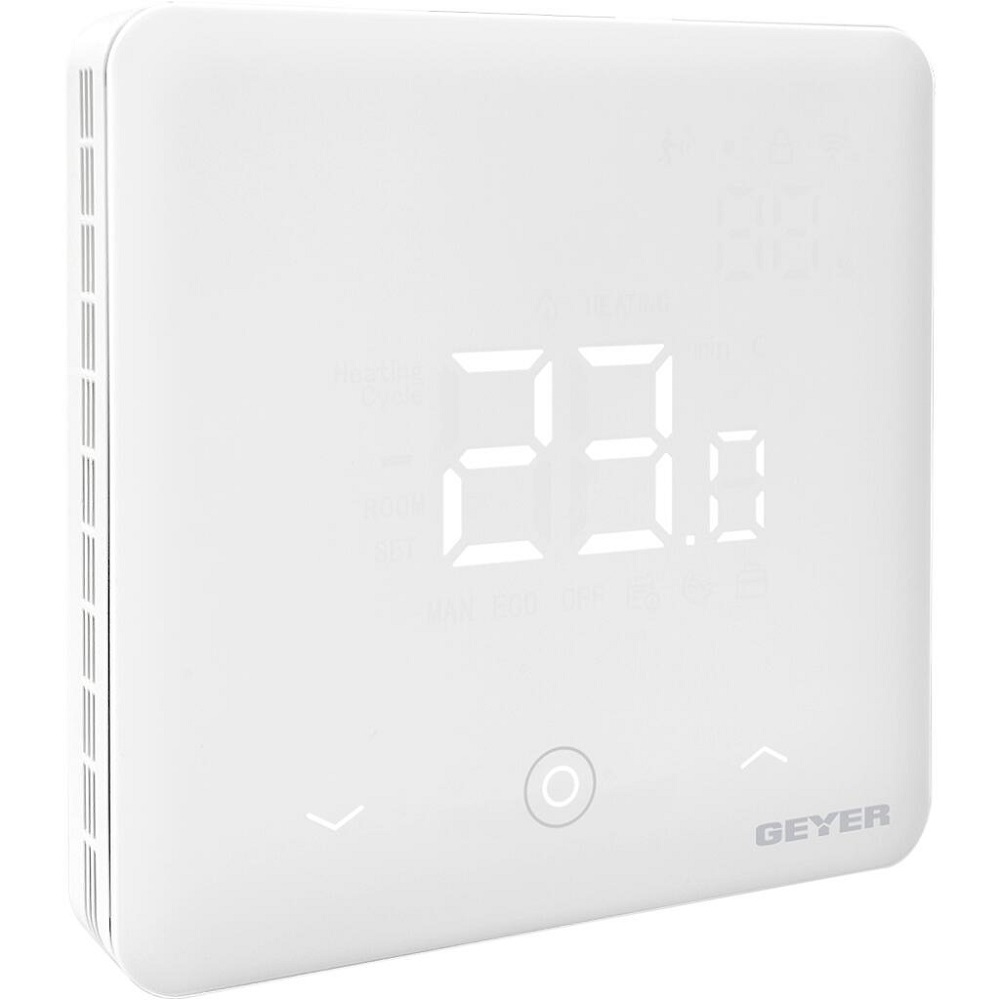 ΘΕΡΜΟΣΤΑΤΗΣ WiFi ΓΙΑ ΣΥΣΤΗΜΑΤΑ ΝΕΡΟΥ ΛΕΥΚΟΣ 220V GS-THWH-W GEYER