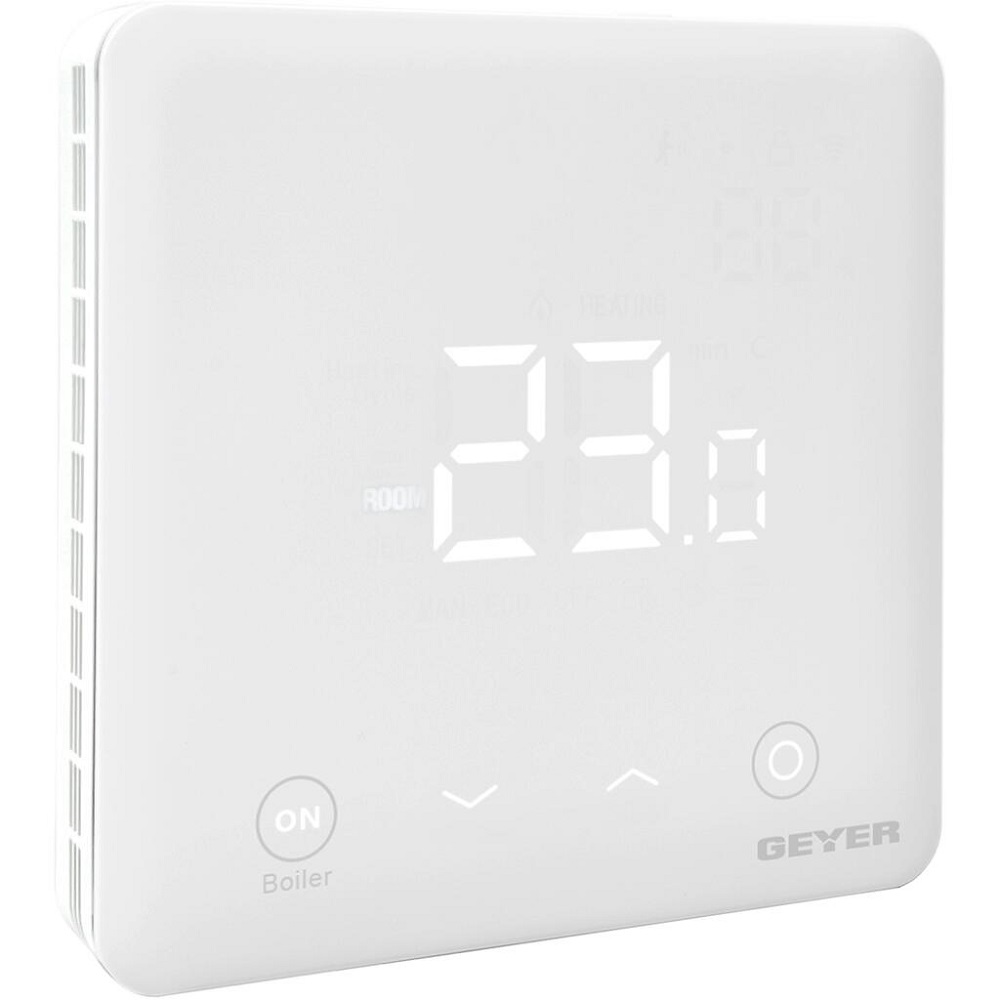 ΘΕΡΜΟΣΤΑΤΗΣ WiFi ΓΙΑ ΣΥΣΤΗΜΑΤΑ ΝΕΡΟΥ & BOILER ΛΕΥΚΟΣ 220V GS-THWHB-W GEYER
