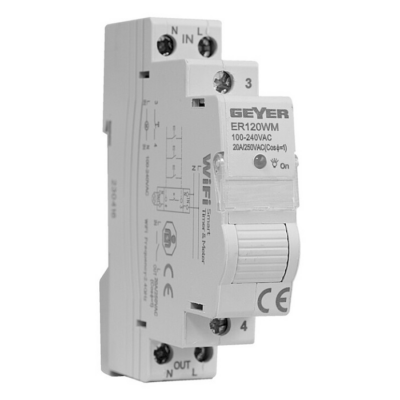 ΡΕΛΕ WIFI 1P 20A ΜΕ ΜΕΤΡΗΤΗ ER120WM GEYER