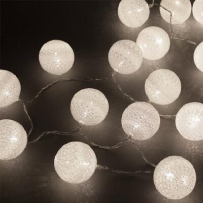 COTTON BALLS 20xLED 0.6W PURE ΜΠΑΤΑΡΙΑΣ 3xAA 27-00441