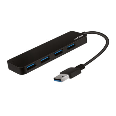 USB  HUB  ΑΛΟΥΜΙΝΙΟΥ 4 ΘΥΡΩΝ /USB 3.2 GEN  1X1  ΣΕ ΜΑΥΡΟ ΧΡΩΜΑ  ΜΕ ΣΥΝΔΕΣΗ TYPE-A  NOD METAL HUB 4.3