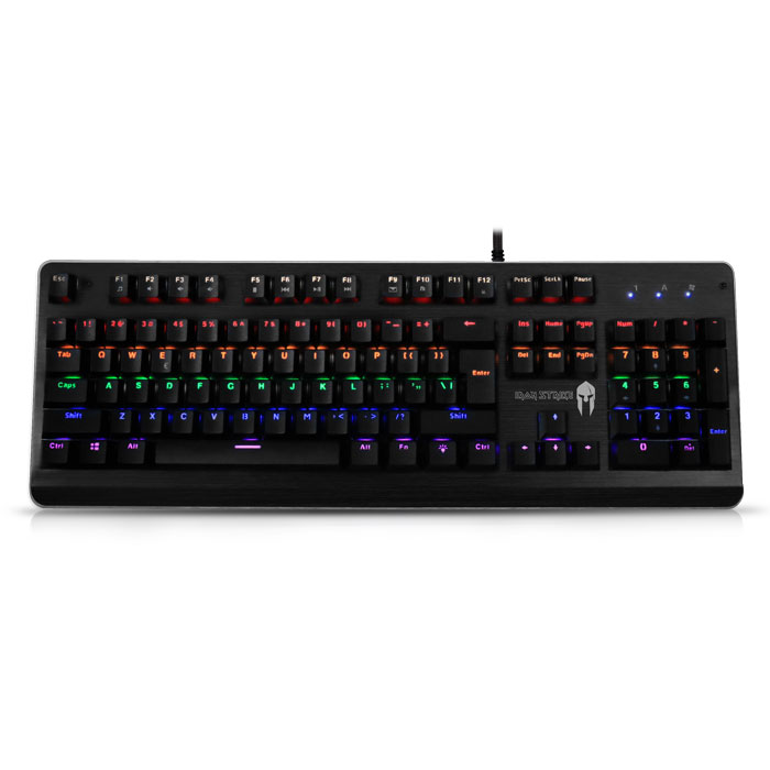 ΕΝΣΥΡΜΑΤΟ ΜΗΧΑΝΙΚΟ GAMING ΠΛΗΚΤΡΟΛΟΓΙΟ ΜΕ BACKLIGHT RGB LED ΦΩΤΙΣΜΟ 6 ΧΡΩΜΑΤΩΝ