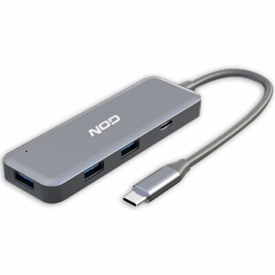 Hybrid USB hub  ΑΛΟΥΜΙΝΙΟΥ 4 ΘΥΡΩΝ /USB 3.2GEN 1X1 ΜΕ ΣΥΝΔΕΣΗ TYPE-C   NOD HYBRID METAL HUB 3-1.C