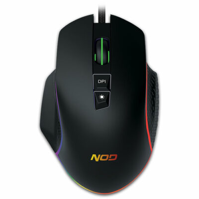 ΕΝΣΥΡΜΑΤΟ  RGB GAMING MOUSE ΜΕ ΑΝΑΛΥΣΗ ΕΩΣ ΚΑΙ 6400 DPI  NOD RUN AMOK