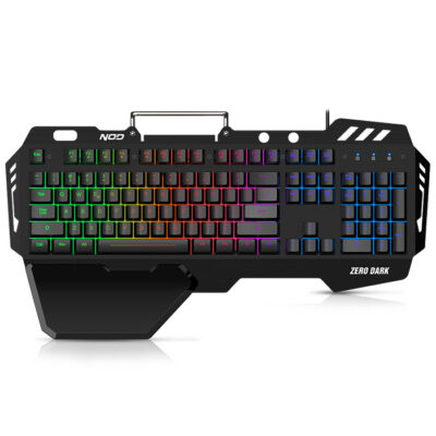 ΕΝΣΥΡΜΑΤΟ GAMING ΠΛΗΚΤΡΟΛΟΓΙΟ ΜΕ RGB LED ΟΠΙΣΘΙΟ ΦΩΤΙΣΜΟ   NOD ZERO DARK