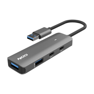 USB HUB ΑΛΟΥΜΙΝΙΟΥ 4 ΘΥΡΩΝ USB 3.2 GEN 1X1  NOD FUSION METAL HUB 2.2