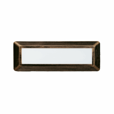 LED WALL RECTANGLE LUMINAIRE RUST 230V AC IP65 4W 3000K 290LM RA80