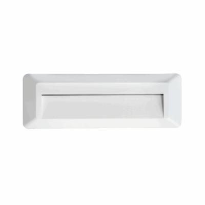 LED WALL RECTANGLE LUMINAIRE WHITE 230V AC IP65 2W 3000K 100LM RA80