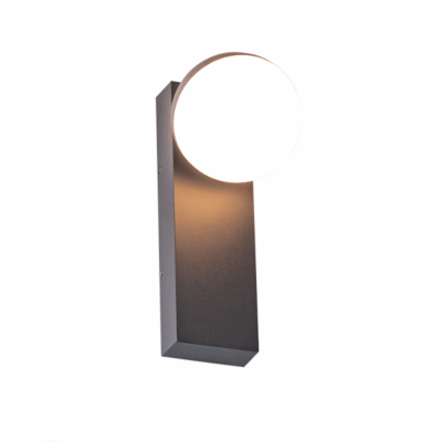 LED SMD WALL LUMINAIRE 10W 580LM 110° 230V AC 3.000K DARK GREY CRI80 IP54 30.000HRS