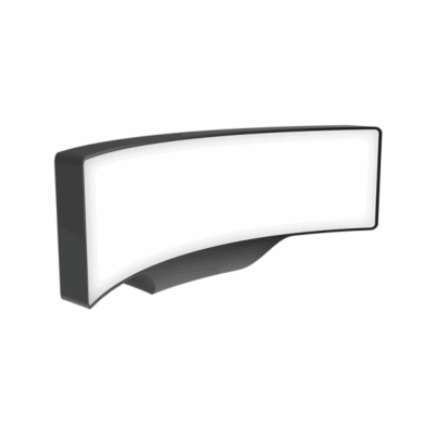 LED SMD WALL LUMINAIRE 13W 710LM 110° 230V AC 3.000K DARK GREY CRI80 IP65 30.000HRS