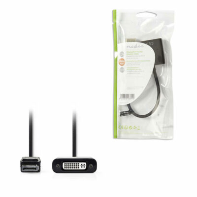 ΑΝΤΑΠΤΟΡΑΣ  DISPLAYPORT ΑΡΣ.-DVI-I ΘΗΛ, ΘΗΛΥΚΟ 0,2m ΣΕ ΜΑΥΡΟ ΧΡΩΜΑ  NEDIS CCGP37250BK02