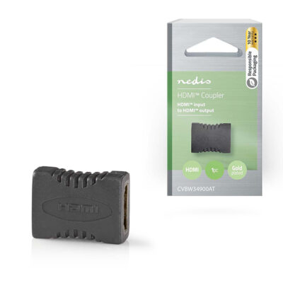 ΑΝΤΑΠΤΟΡΑΣ  HDMI θηλ. - HDMI θηλ. (μούφα) ΜΕ ΕΠΙΧΡΥΣΕΣ ΕΠΑΦΕΣ  NEDIS
