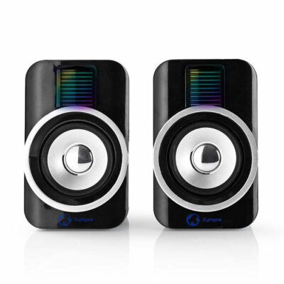 RGB  ΣΤΕΡΕΟΦΩΝΙΚΑ ΗΧΕΙΑ GAMING 2.0 10W   NEDIS GSPR20020BK